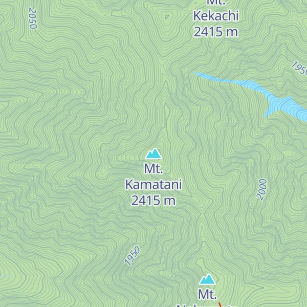 Map of Mt. Kamatani