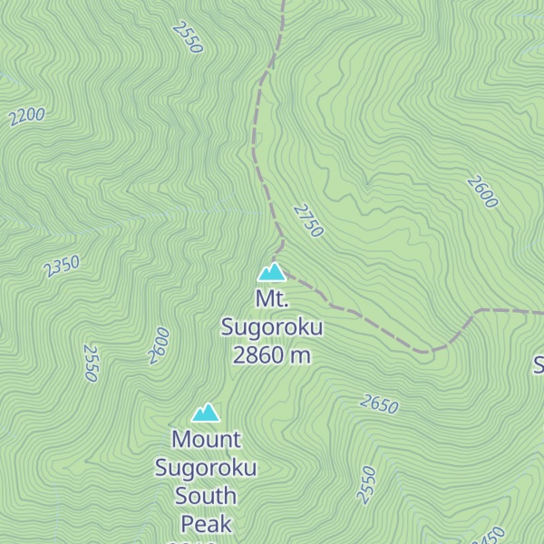Map of Mt. Sugoroku