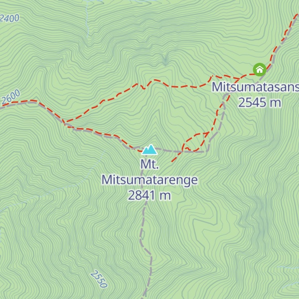 Map of Mt. Mitsumatarenge