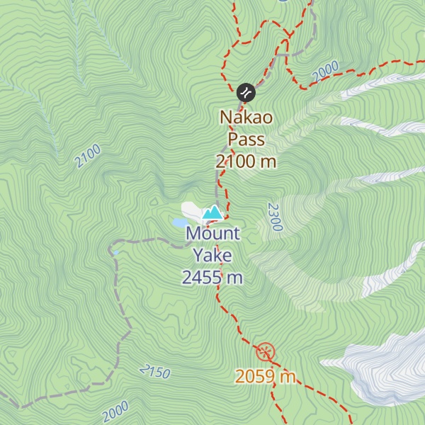 Map of Mount Yake