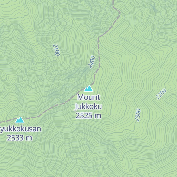 Map of Mount Jukkoku