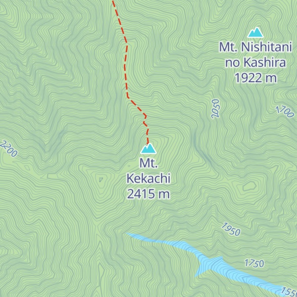 Map of Mt. Kekachi