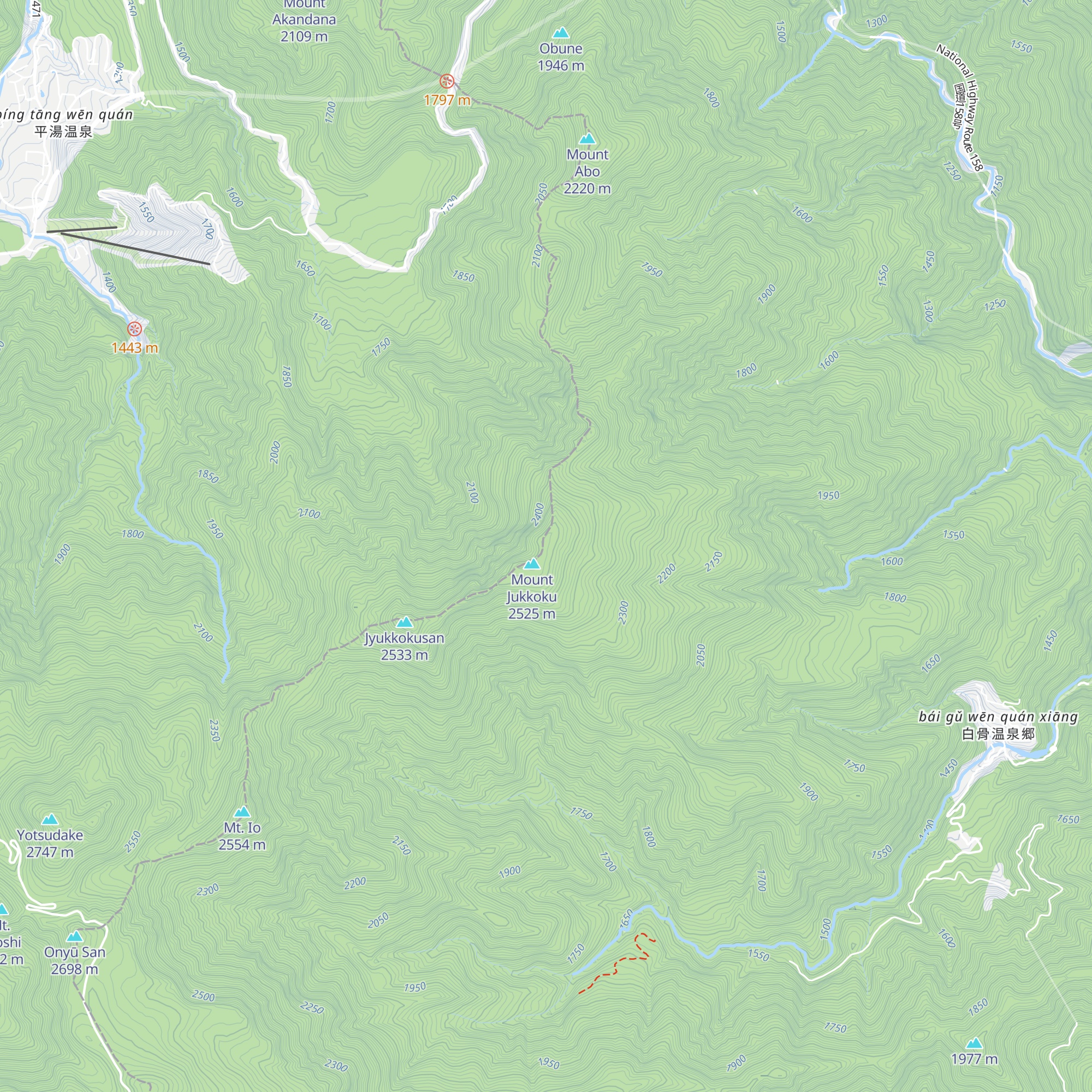 Jikkokutōge Koya map
