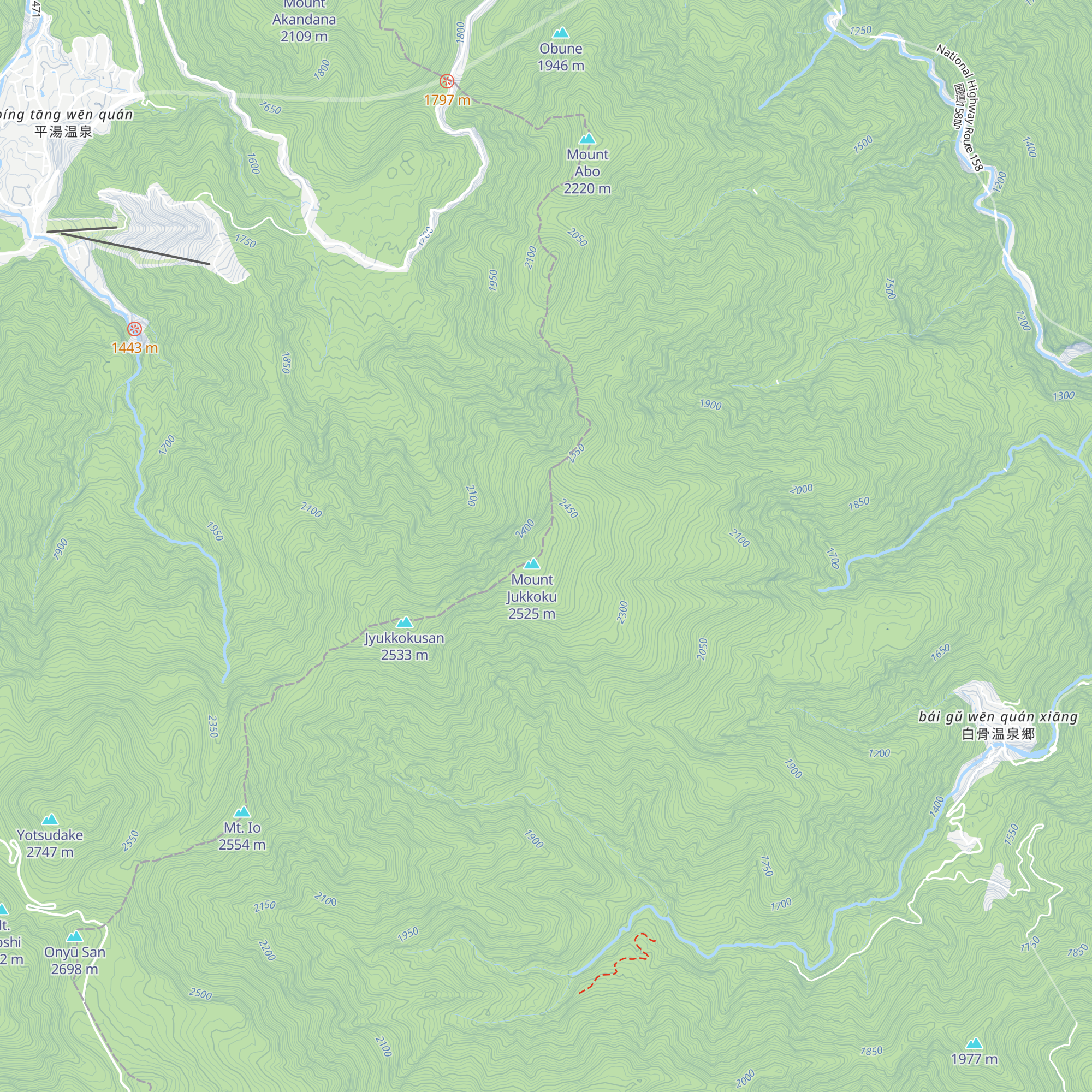 Jikkokutōge Koya map