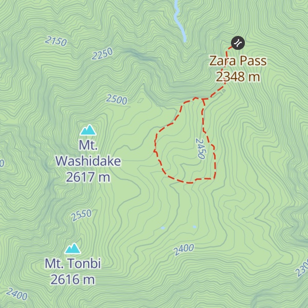 Map of Goshiki-gahara Mountain Hut