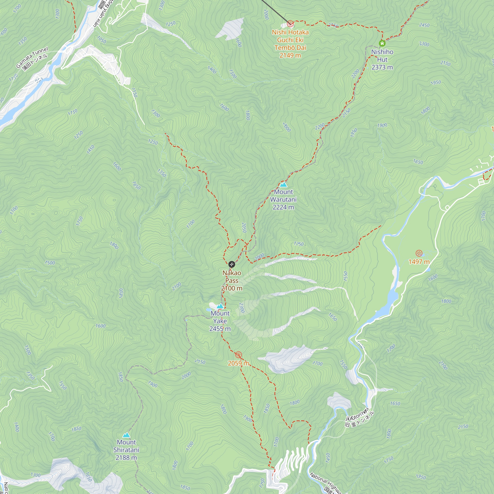 Yakedakegoya map