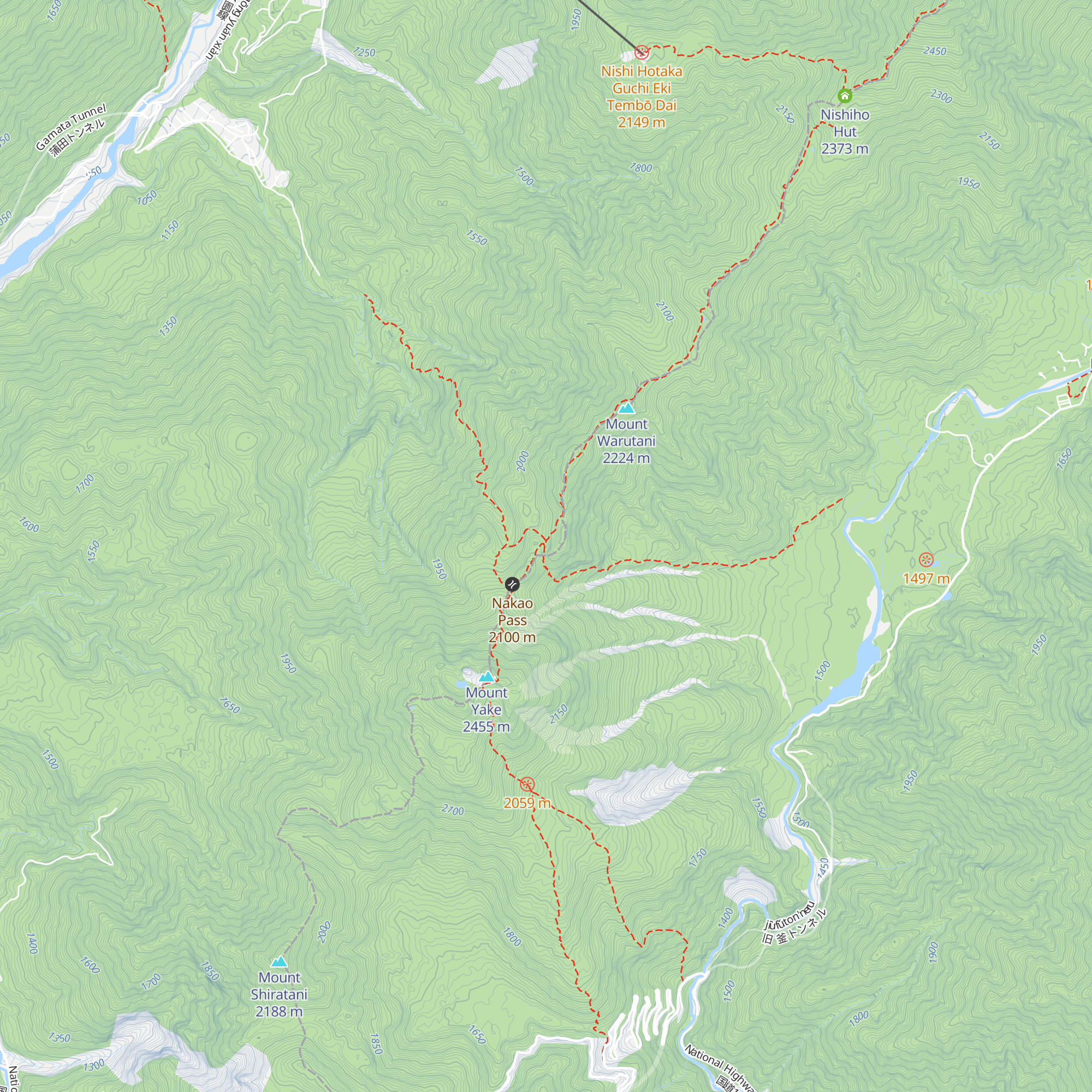 Yakedakegoya map
