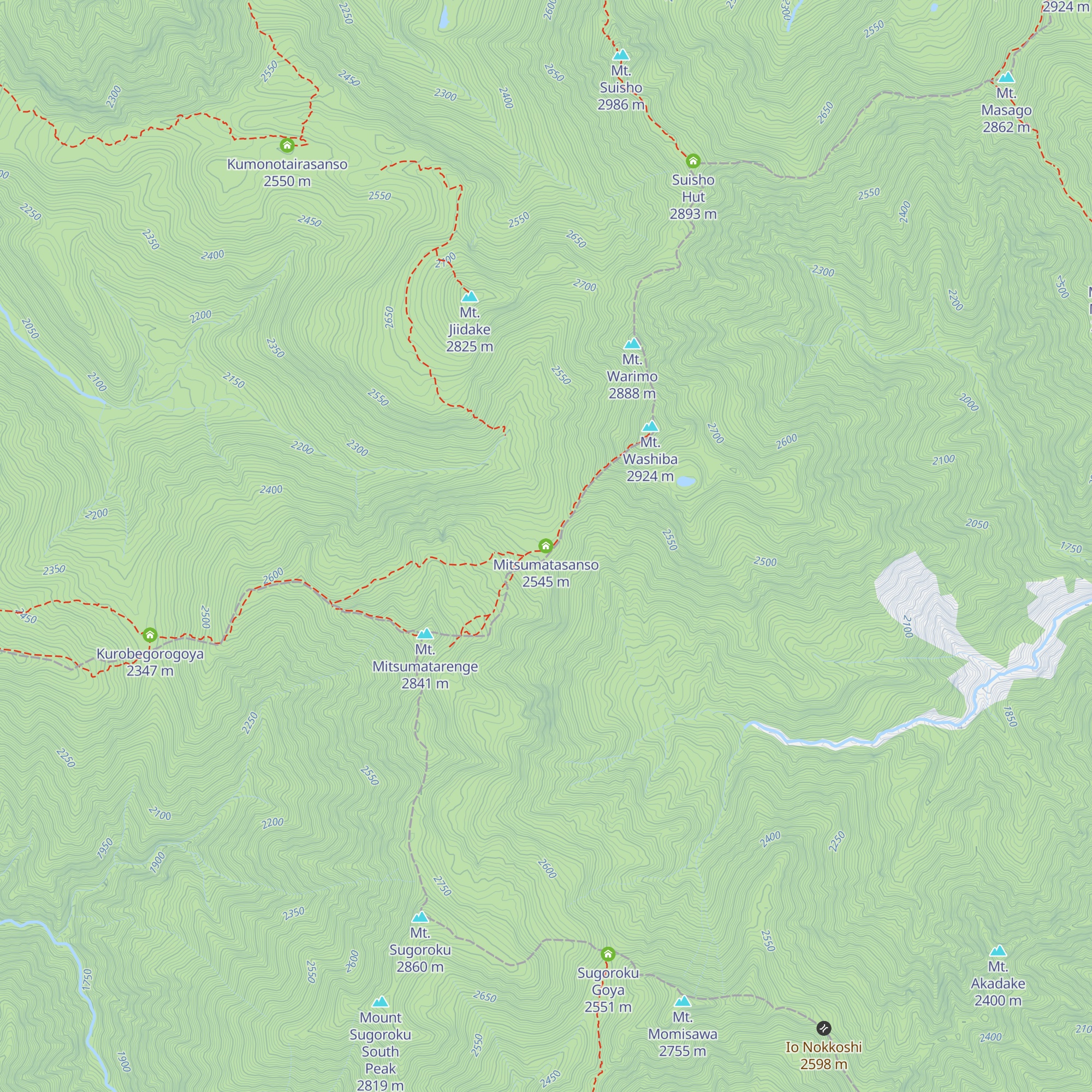 Mitsumatasanso map