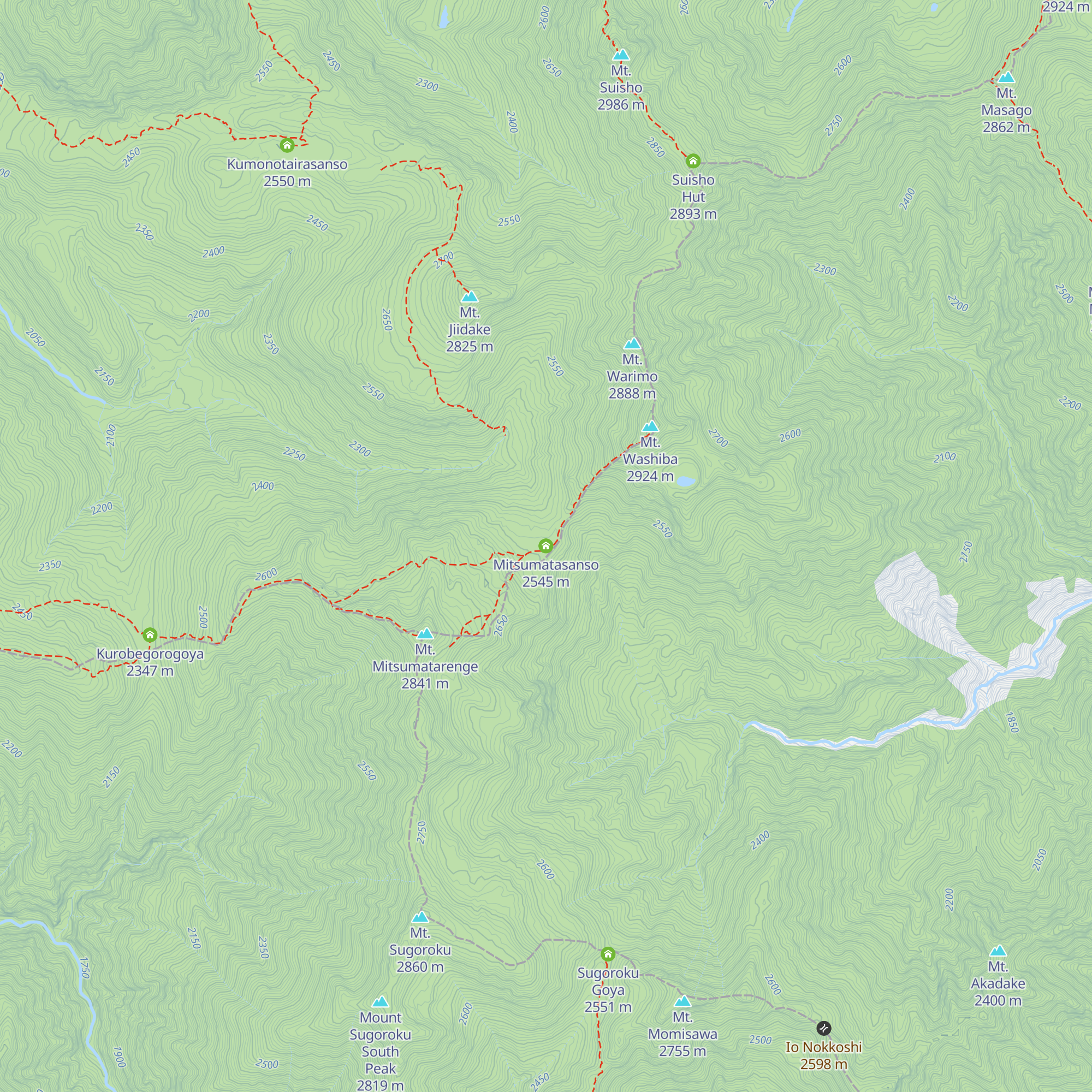 Mitsumatasanso map