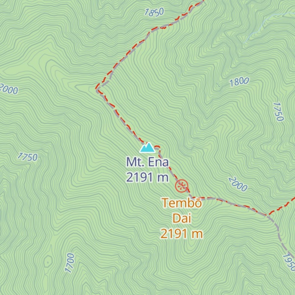Map of Mt. Ena