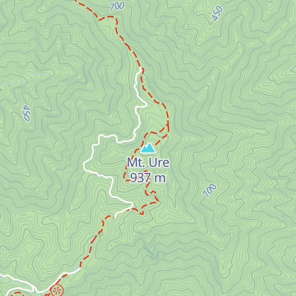Map of Mt. Ure