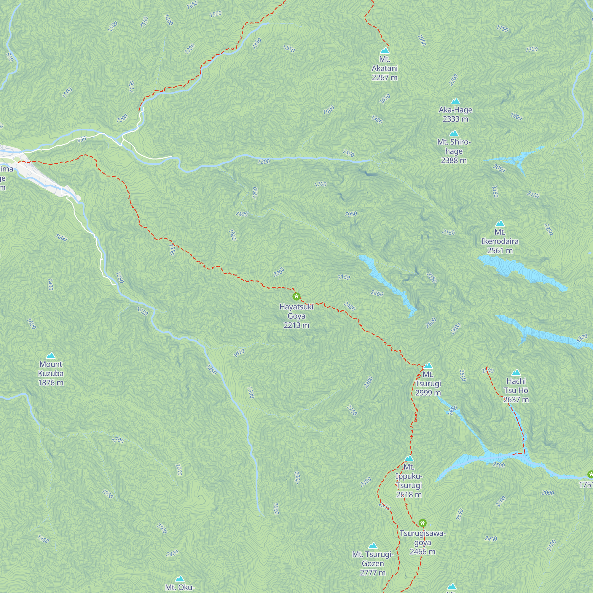 Hayatsuki Goya map
