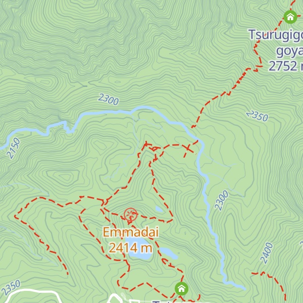 Map of Raichozawa Hutte