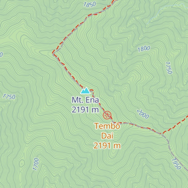 Map of Mt. Ena Emergency Shelter