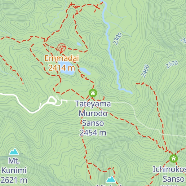 Map of Tateyama Murodo Sanso