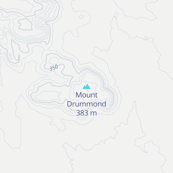 Map of Mount Drummond