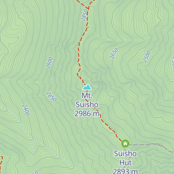 Map of Mt. Suisho