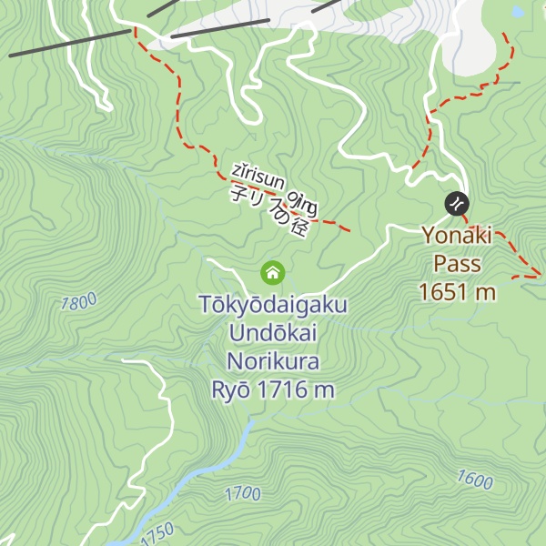 Map of Tōkyōdaigaku Undōkai Norikura Ryō