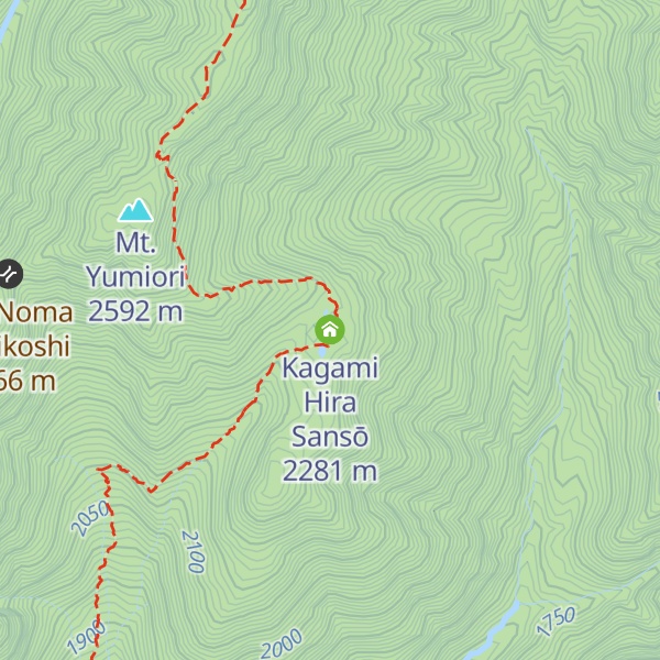 Map of Kagami Hira Sansō