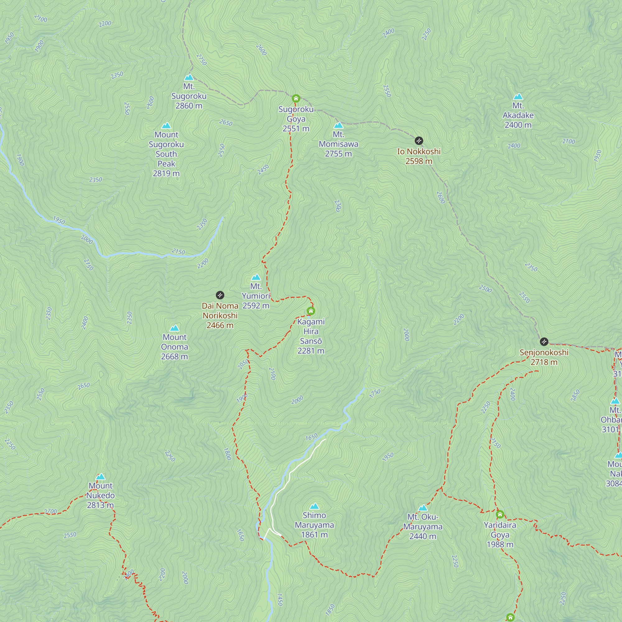 Kagami Hira Sansō map