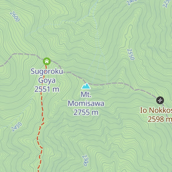 Map of Mt. Momisawa