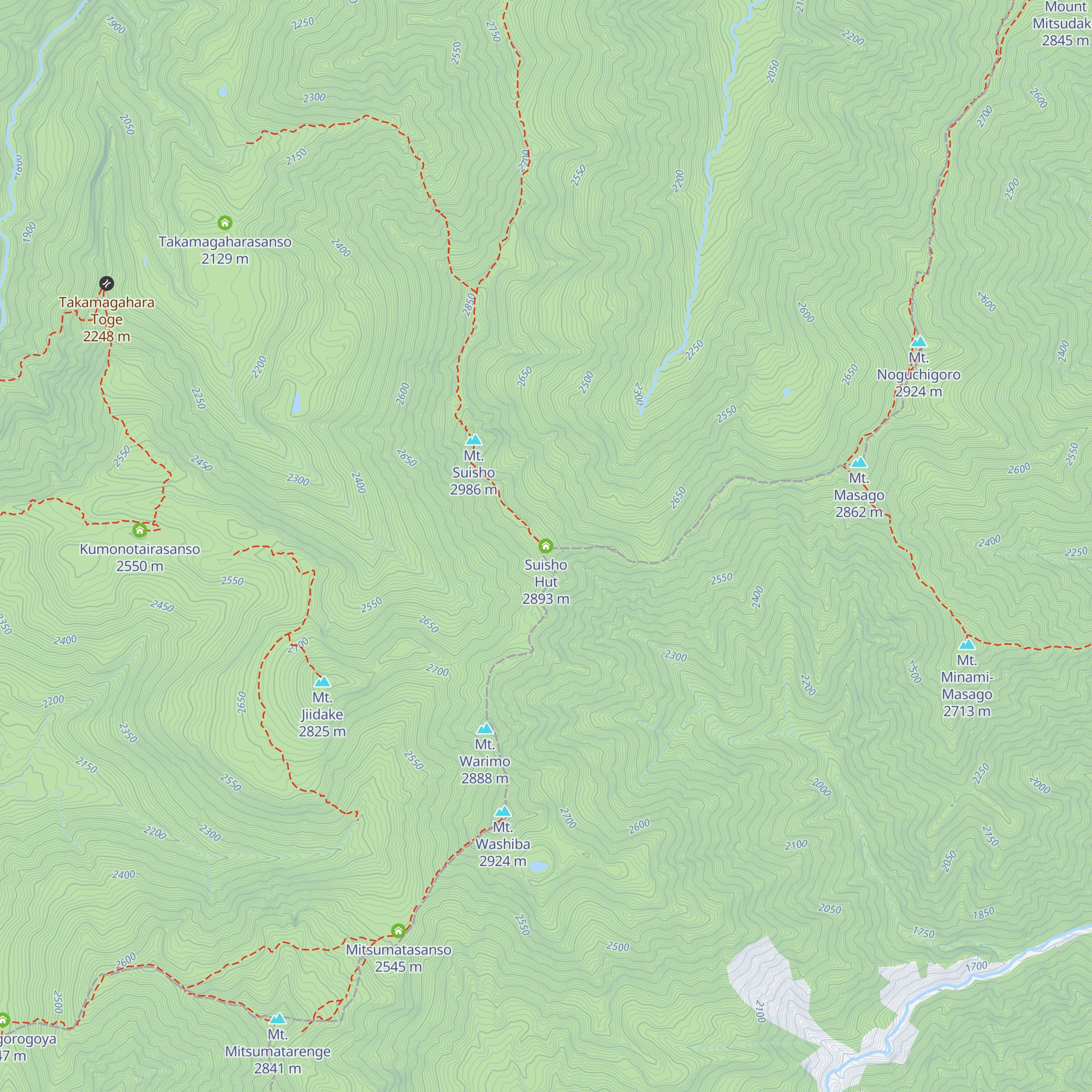 Suisho Hut map