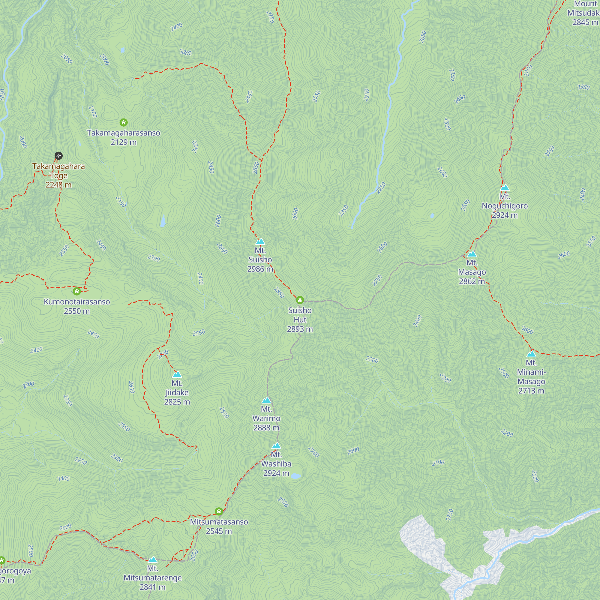 Suisho Hut map
