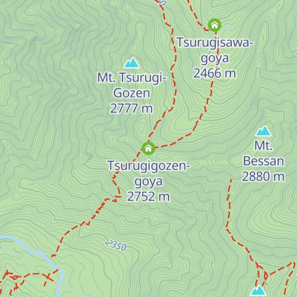 Map of Tsurugigozen-goya