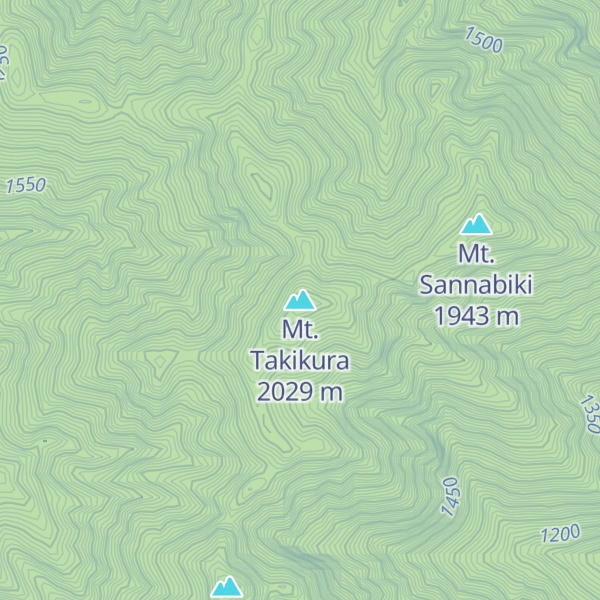Map of Mt. Takikura