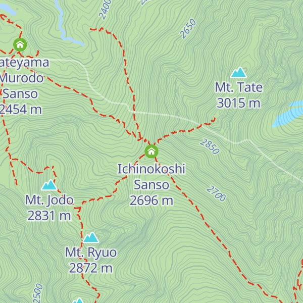 Map of Ichinokoshi Sanso