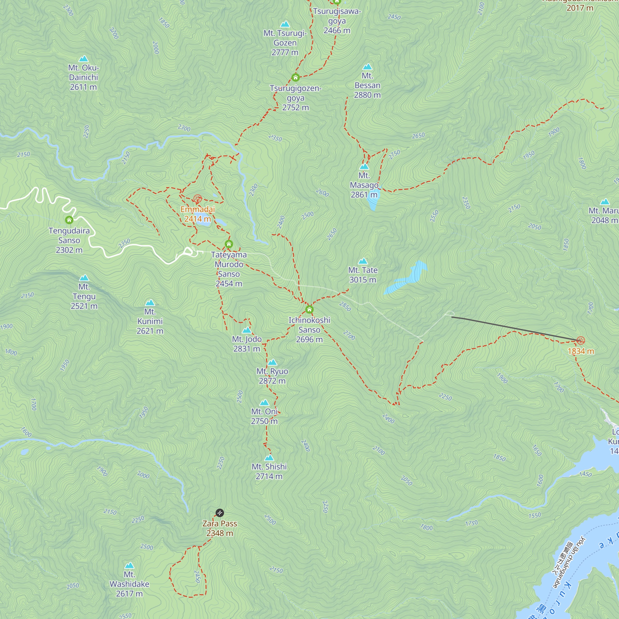 Ichinokoshi Sanso map
