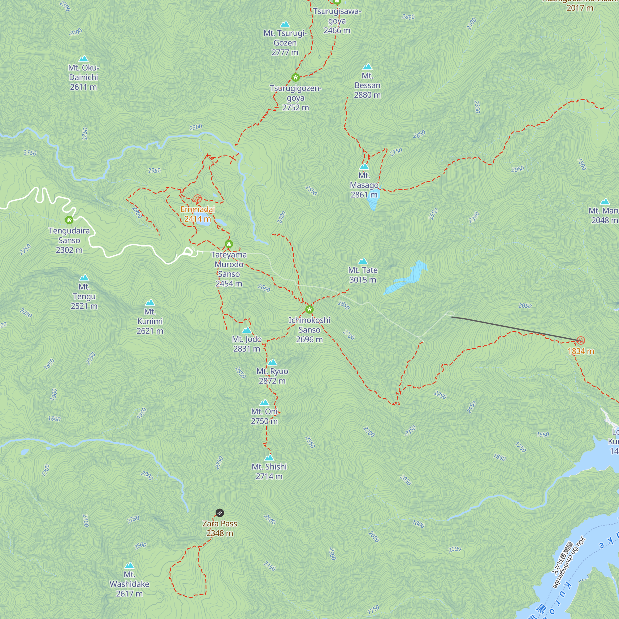 Ichinokoshi Sanso map