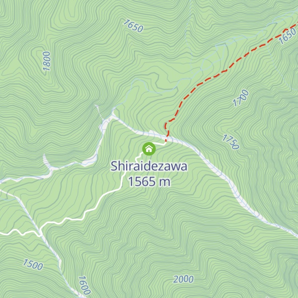 Map of Shiraidezawa