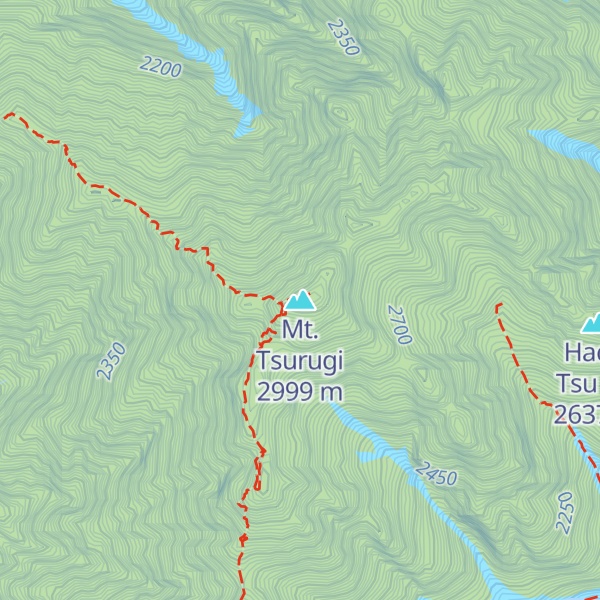 Map of Mt. Tsurugi