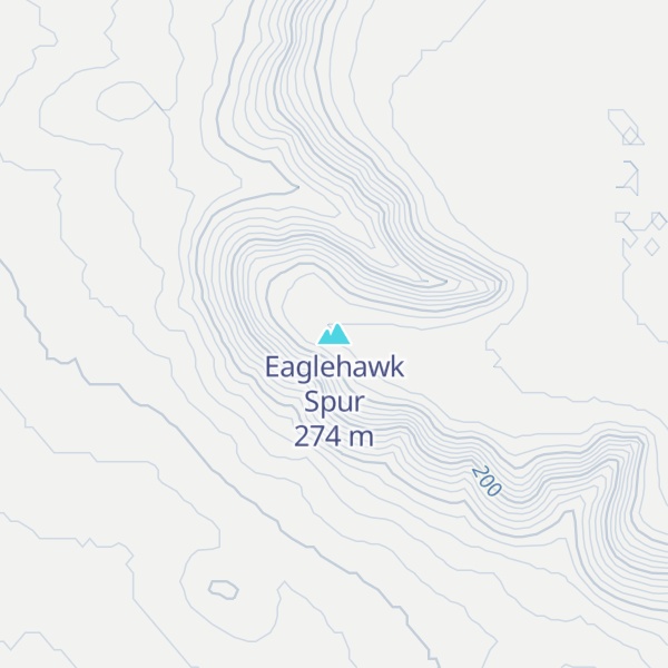 Map of Eaglehawk Spur