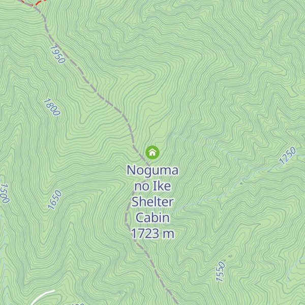 Map of Noguma no Ike Shelter Cabin