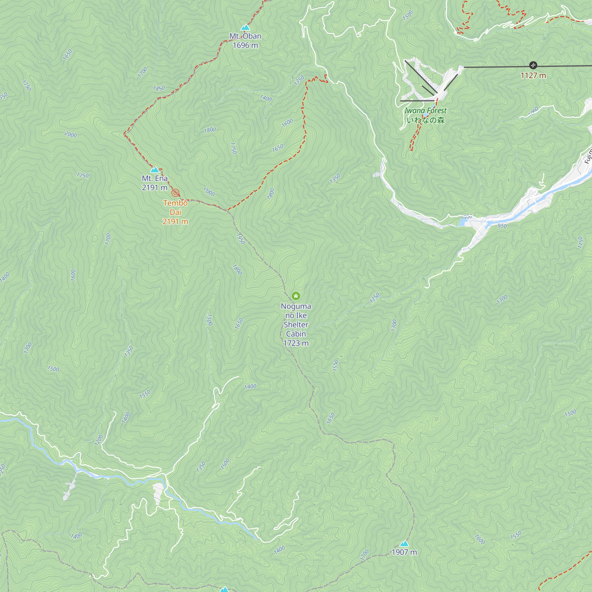 Noguma no Ike Shelter Cabin map
