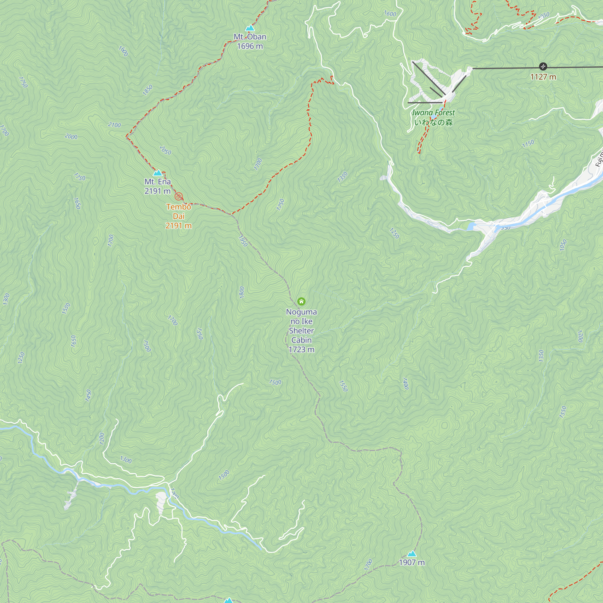 Noguma no Ike Shelter Cabin map