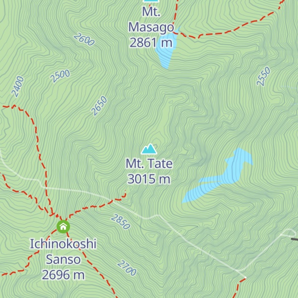Map of Mt. Tate