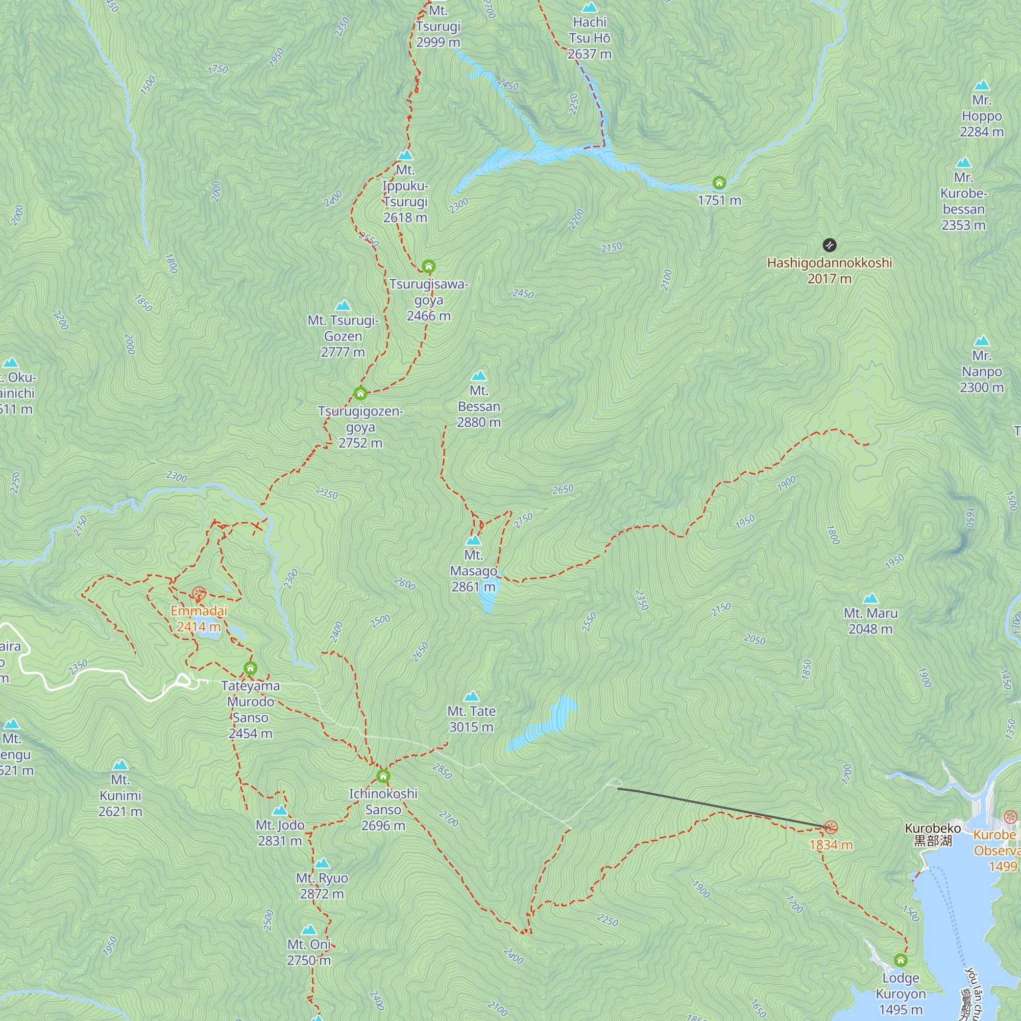 Kuranosuke Sanso map
