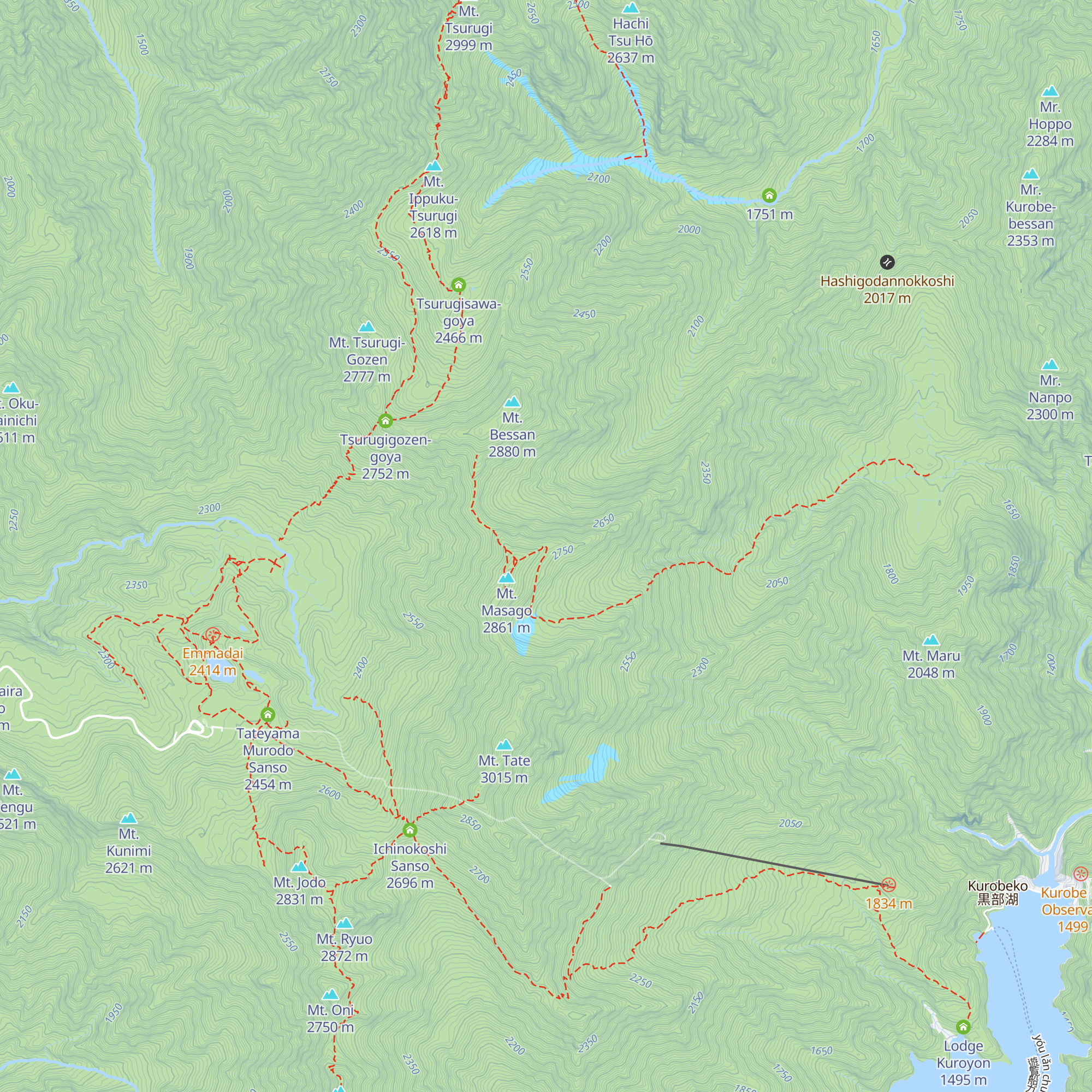 Kuranosuke Sanso map