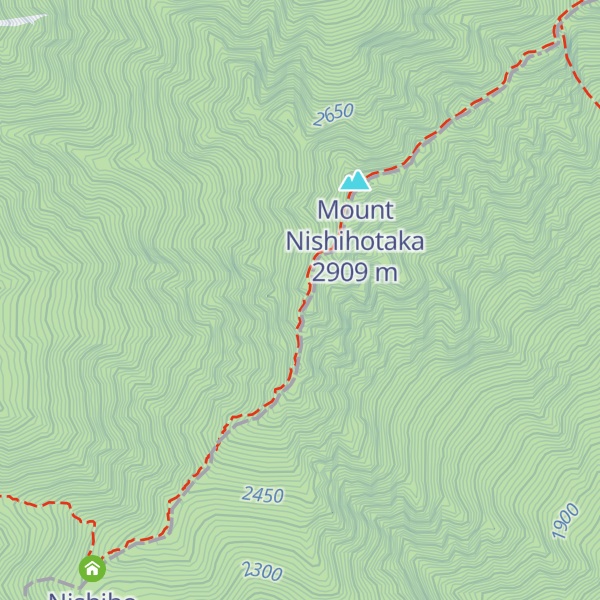 Map of Mount Nishiho Doppyo