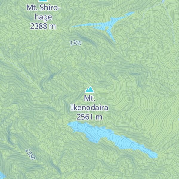 Map of Mt. Ikenodaira
