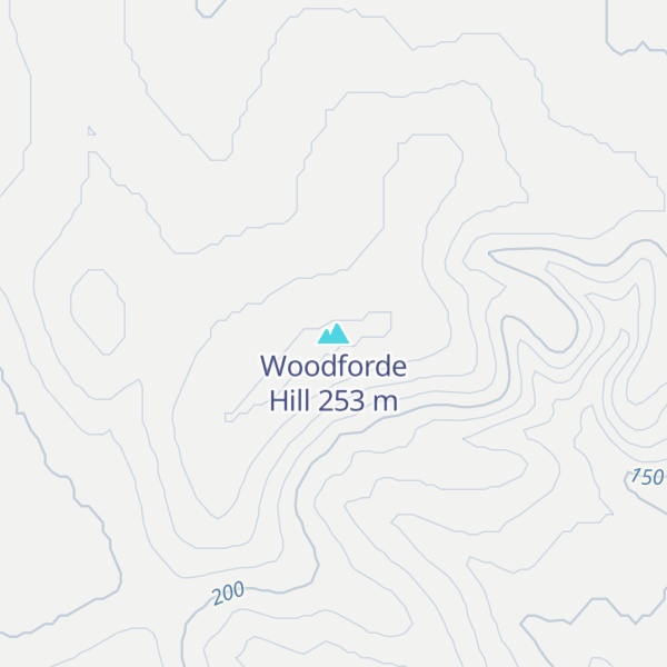 Map of Woodforde Hill