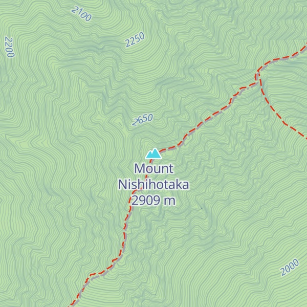 Map of Mount Nishihotaka