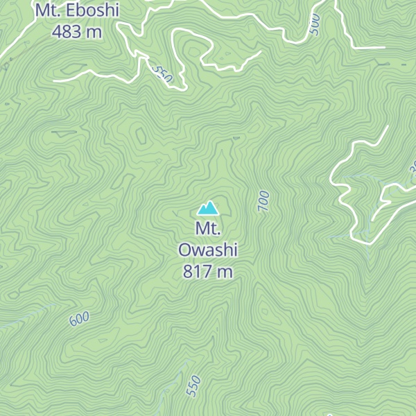 Map of Mt. Owashi