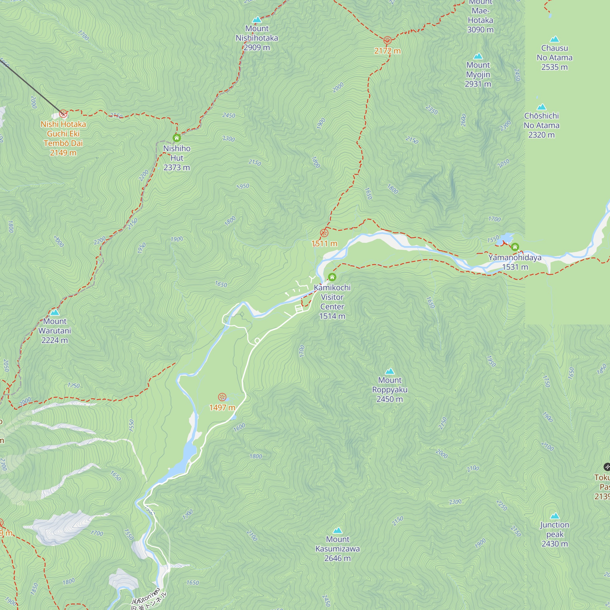Kamikochi Information Center map
