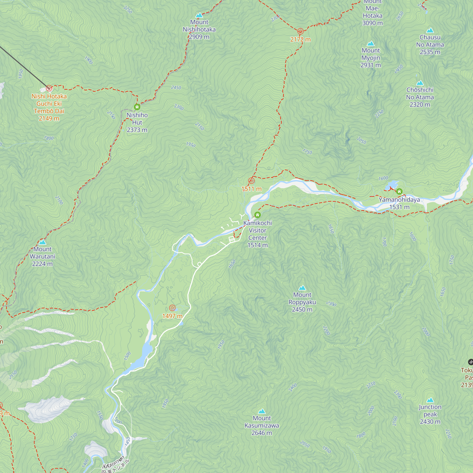 Kamikochi Information Center map
