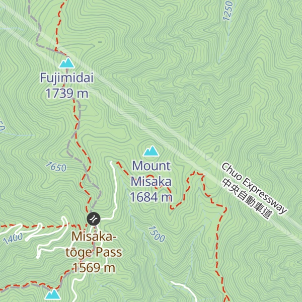 Map of Mount Misaka