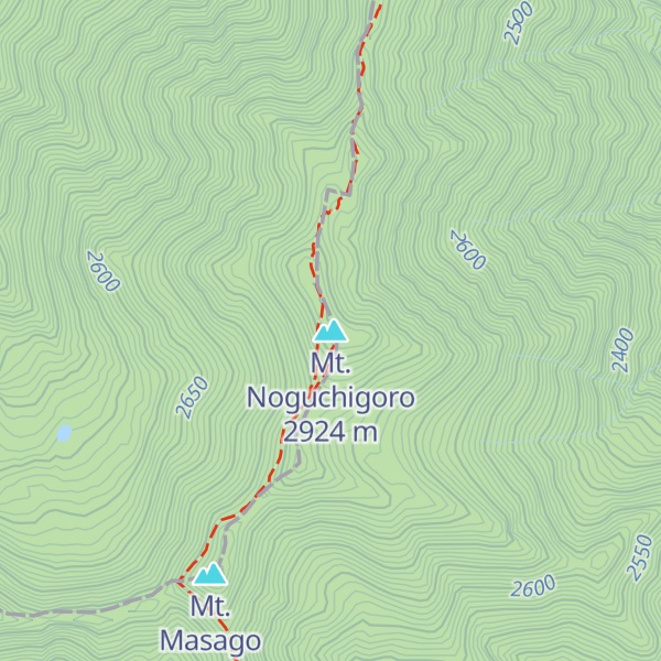 Map of Mt. Noguchigoro